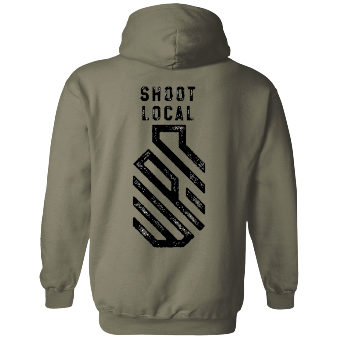 WPR Logo Hoodie. Black Text