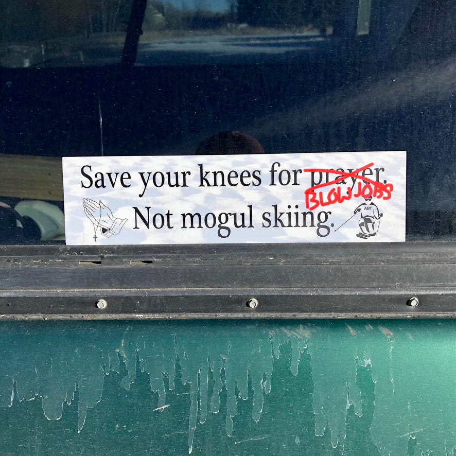 Mogul Skiing Bumper Sticker