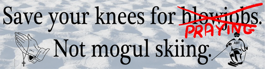 Mogul Skiing Bumper Sticker